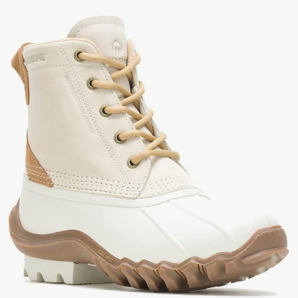 Wolverine Women's Cream and Brown Winter Boots - Picture 3 of 4